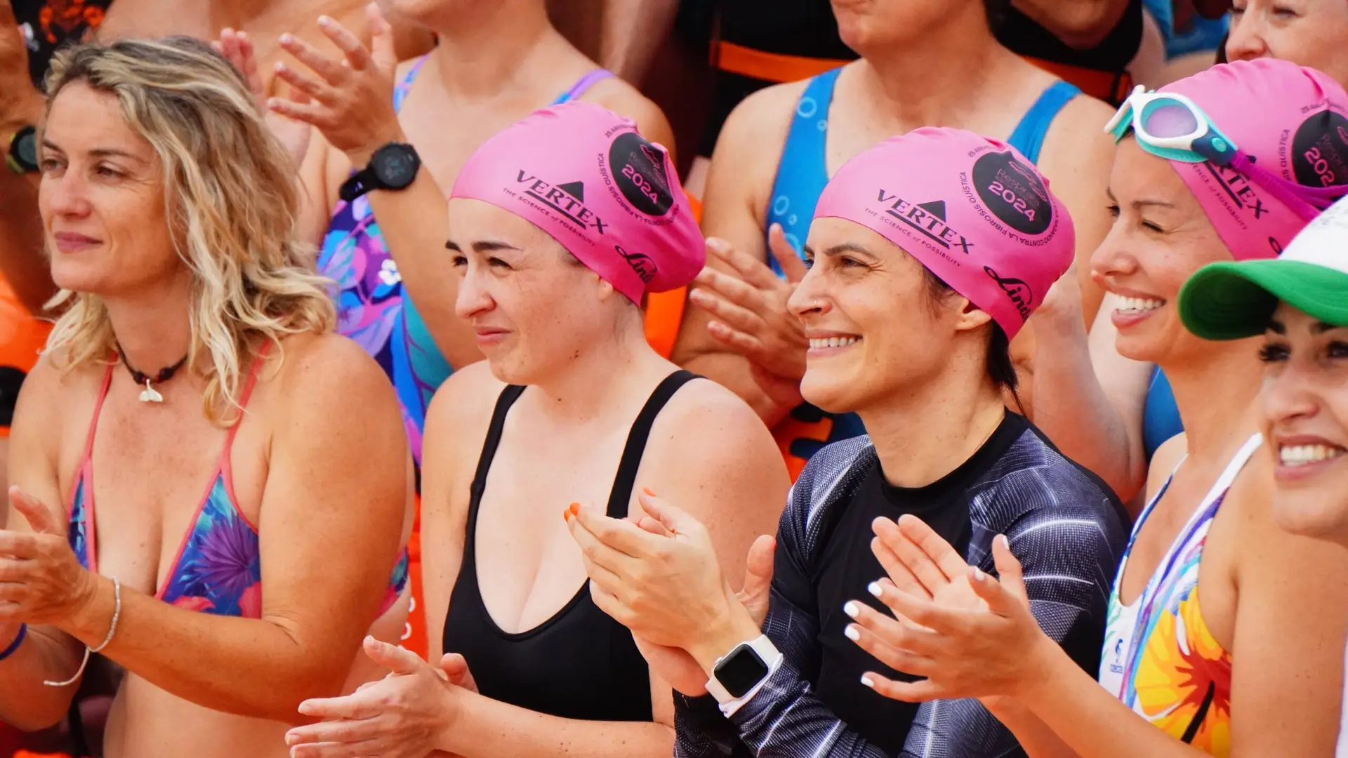 Participants in the 2024 Respiralia Swimming Tour for Cystic Fibrosis in Formentera
