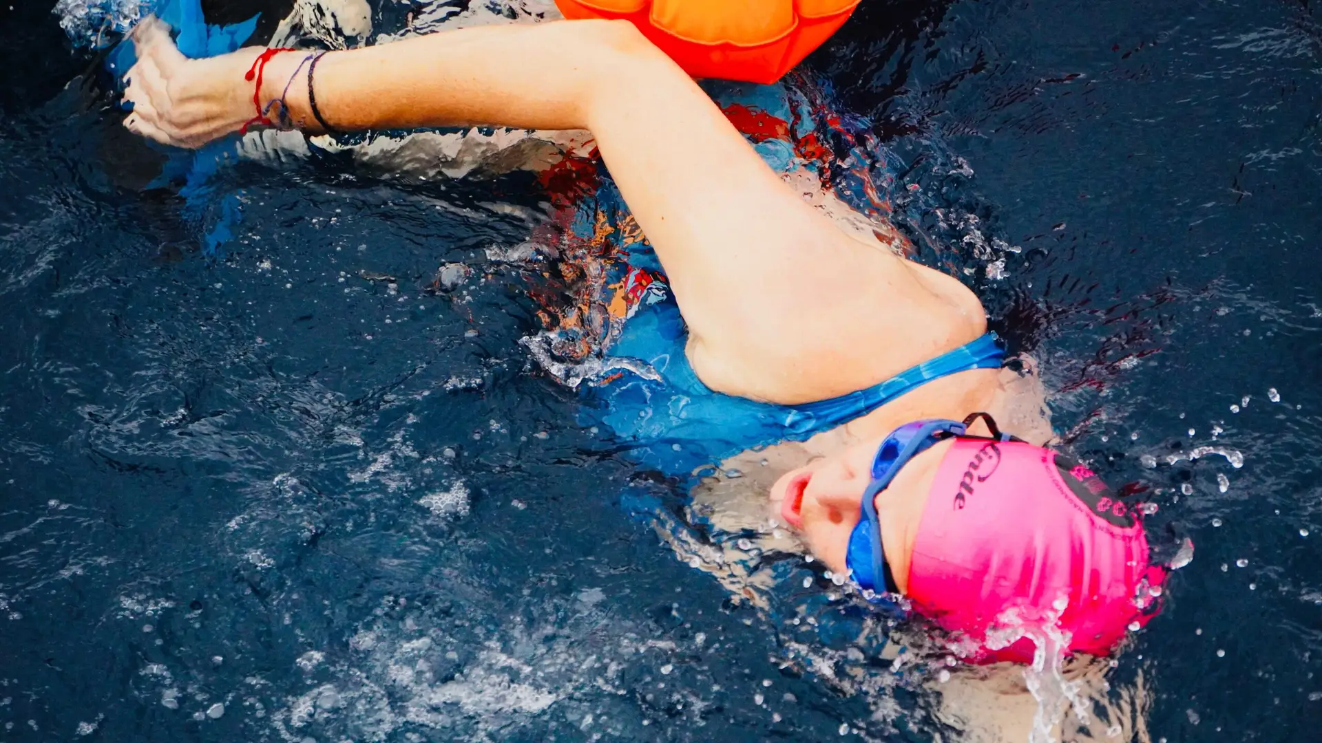 Swimmer in action during the Respiralia Swimming Tour 2024 in Formentera